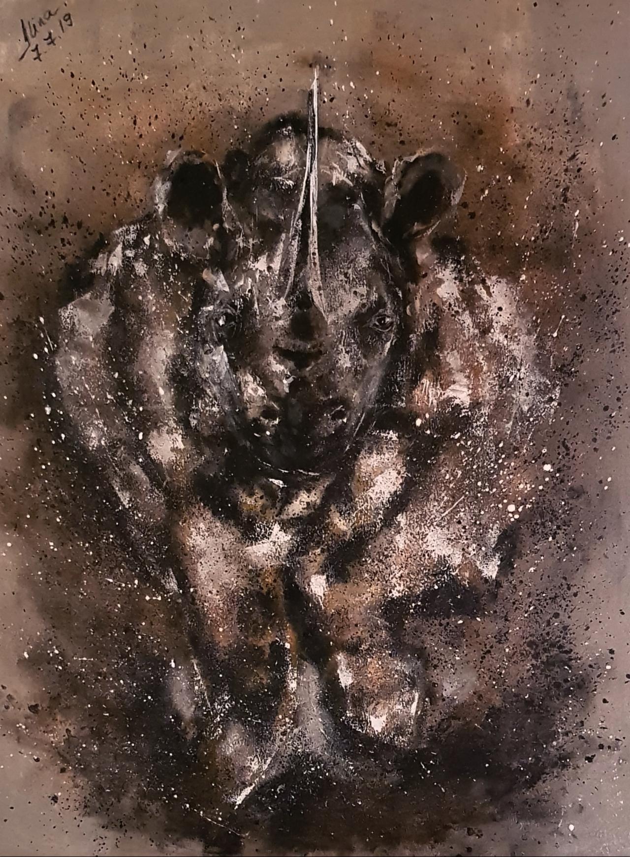 ArteDiAlina.com painting: Don't stay in my way